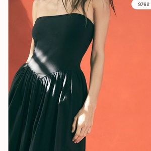 Onda Drop Waist Tube Midi Dress
